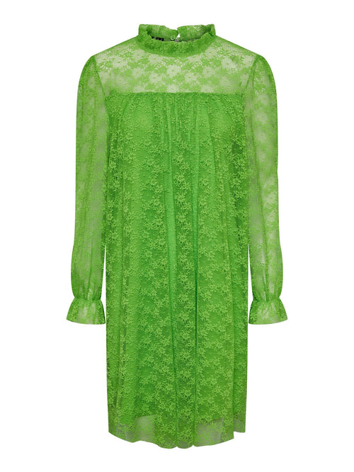 May Lace Maxi Dress - Grass Green - PIECES - Green