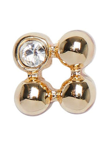 Malene Square Earrings - Gold
