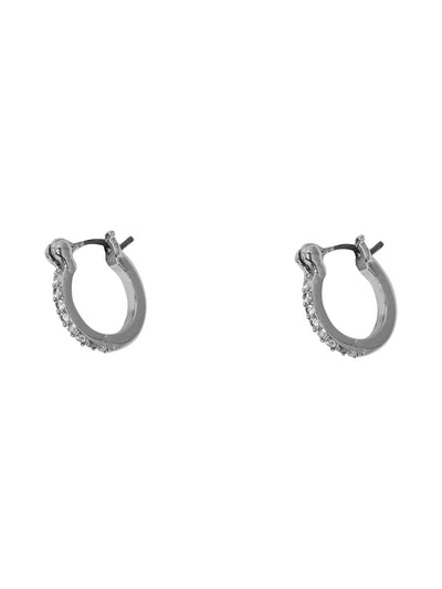 Mini Hoop Earrings - Silver - PIECES - Silver