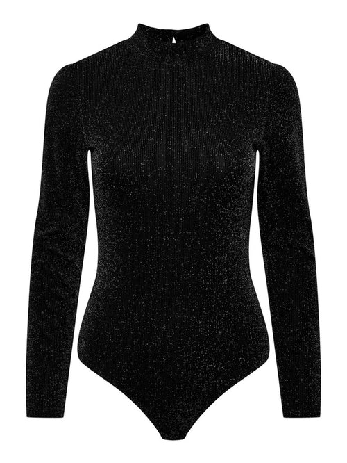 Lina Longsleeve Body - Black - PIECES - Black