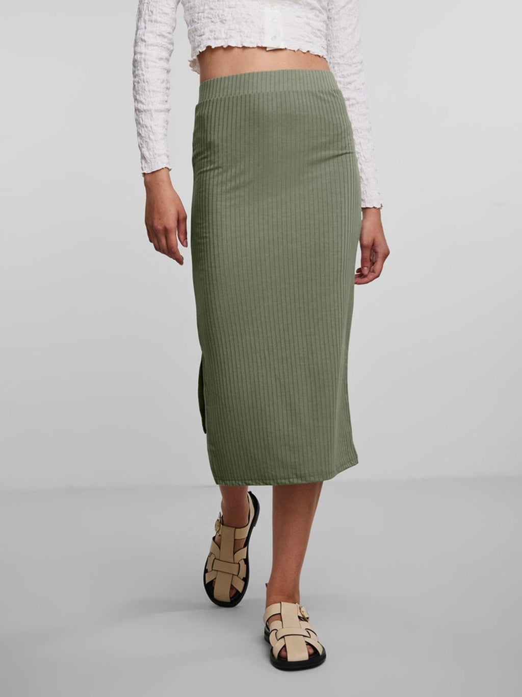Kylie Skirt - Deep Lichen Green