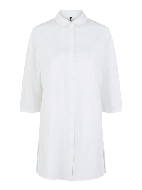 Vudde 3/4 Shirt - Light white - PIECES - White