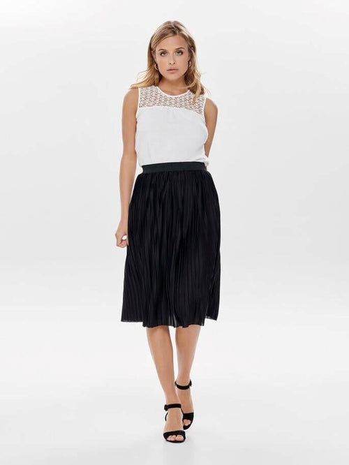 Pleated skirt - Black - Jacqueline de Yong - Black