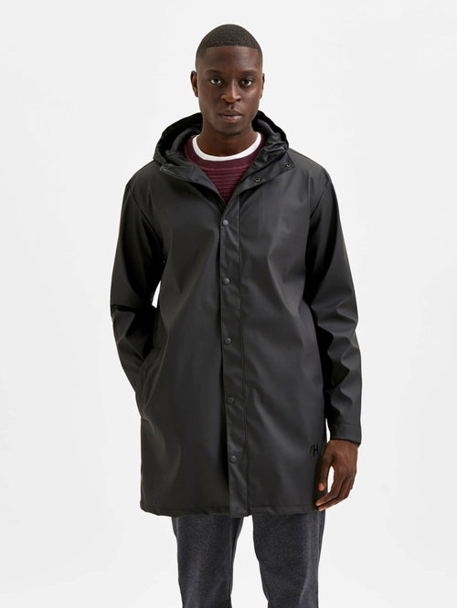 Magne Rain Jacket - Black - Selected Homme - Black