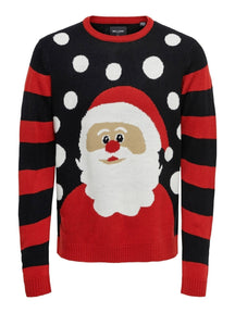 Santa Christmas knit - Black