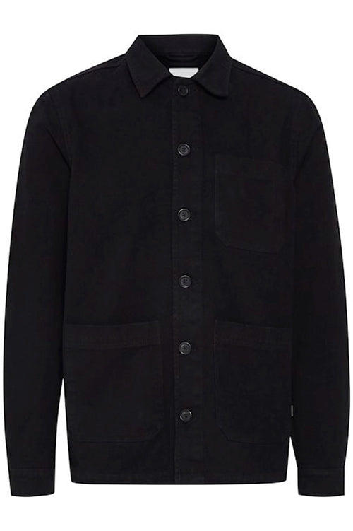 Wand Overshirt - True Black - Solid - Black
