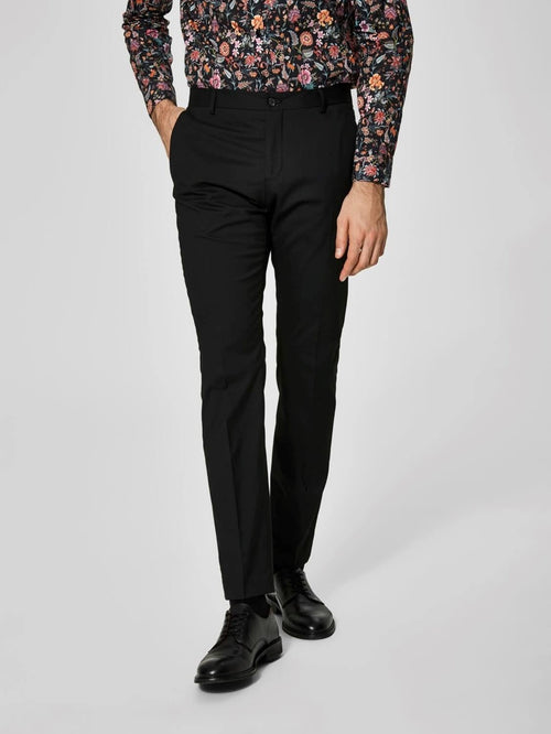 Slim fit suit trousers - Black - Selected Homme - Black
