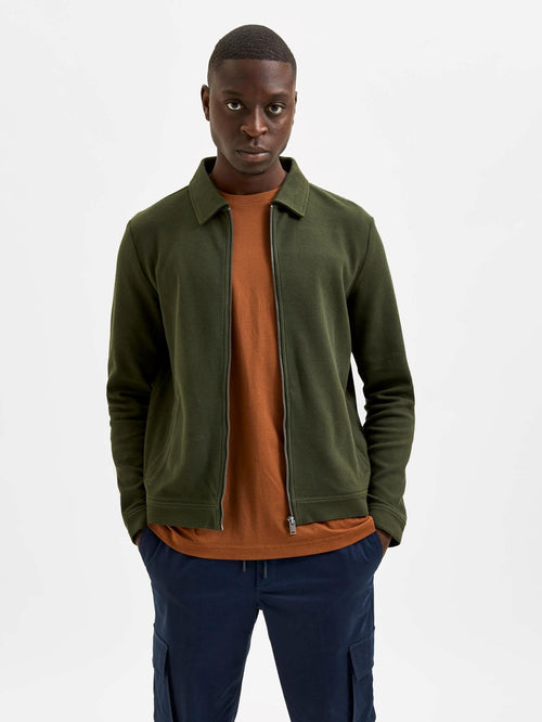 Jacob Hybrid Jacket - Raisin - Selected Homme - Green