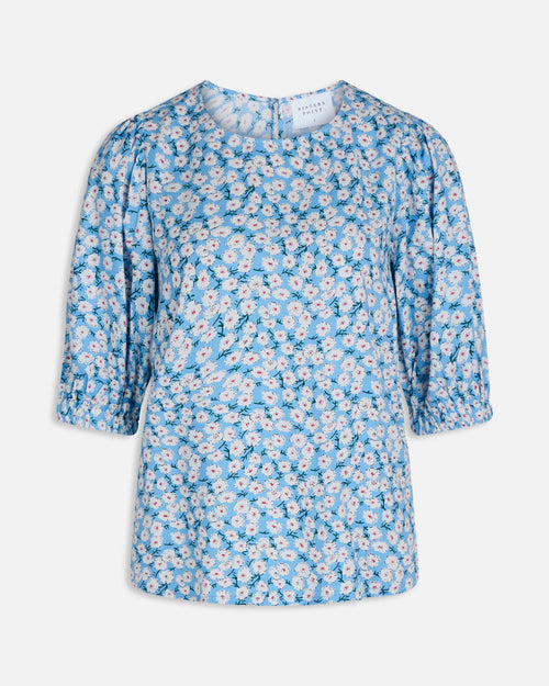 Ucia Blouse - Small Flower - Sisters Point - Blue
