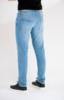 Performance Jeans (Slim) - Light Blue Denim