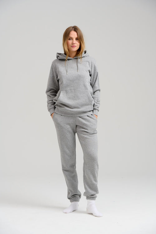 Basic Sweatpants - Light Grey Melange - TeeShoppen - Grey