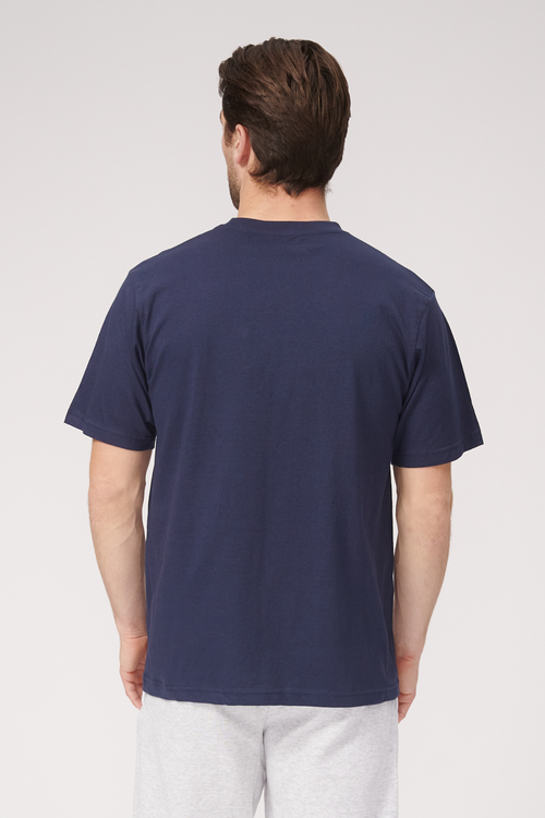 Oversized T-shirt - Navy - TeeShoppen - Blue