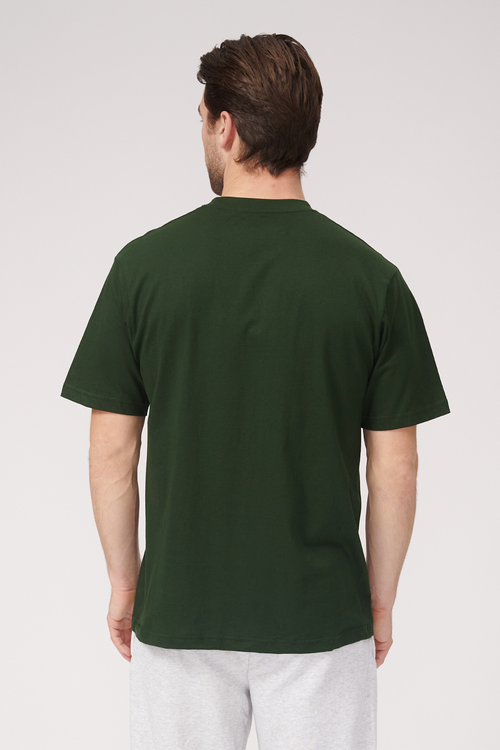 Oversized T-shirt - Dark Green - TeeShoppen - Green
