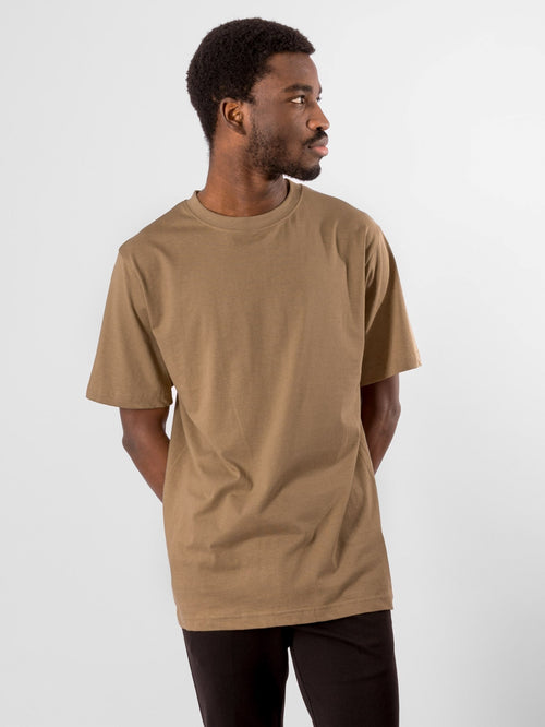 Oversized T-shirt - Khaki - TeeShoppen - Khaki