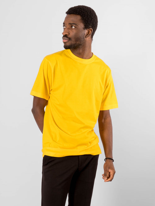 Oversized T-shirt - Yellow - TeeShoppen - Yellow