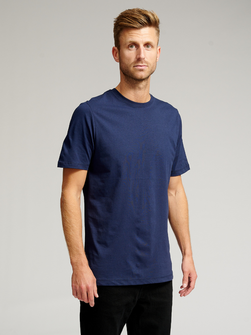 Organic Basic T-shirt - Navy - TeeShoppen - Blue