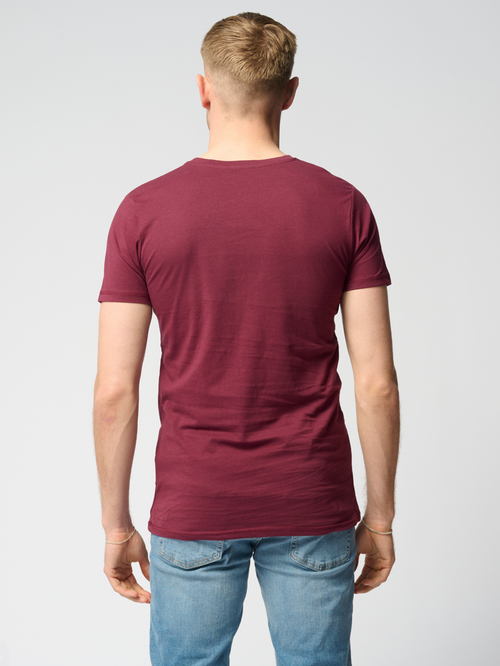 Muscle T-shirt - Burgundy - TeeShoppen - Red