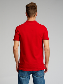 Muscle Polo Shirt - Red