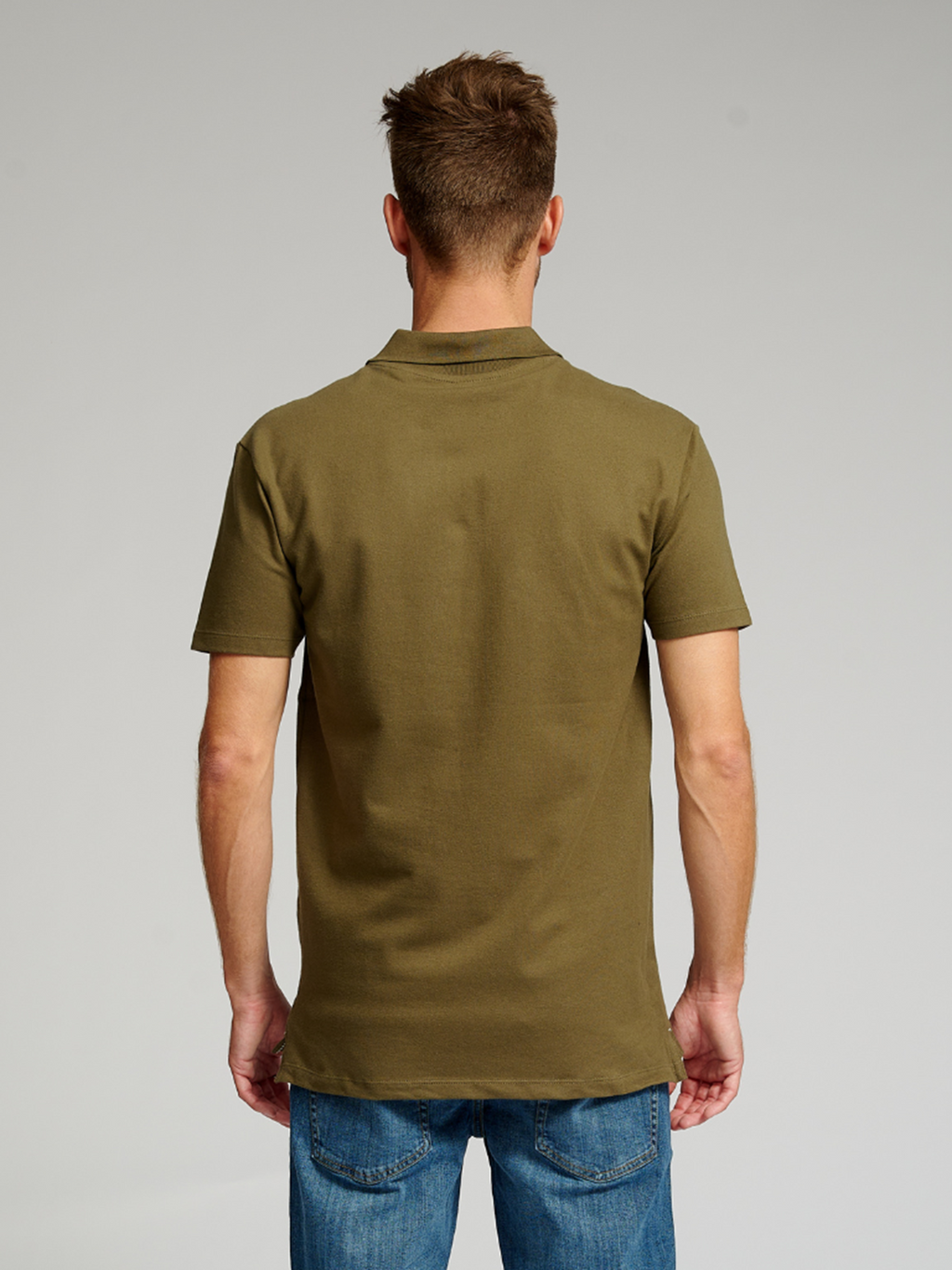 Muscle Polo Shirt - Army Green