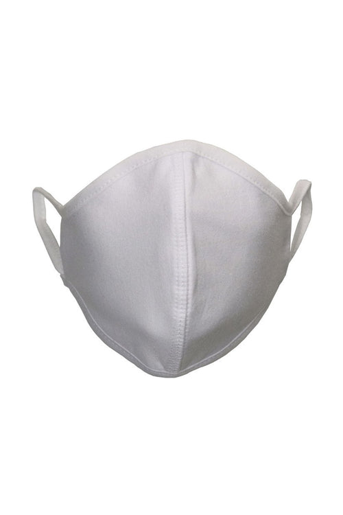 Cloth mask - White (organic cotton) - TeeShoppen - White