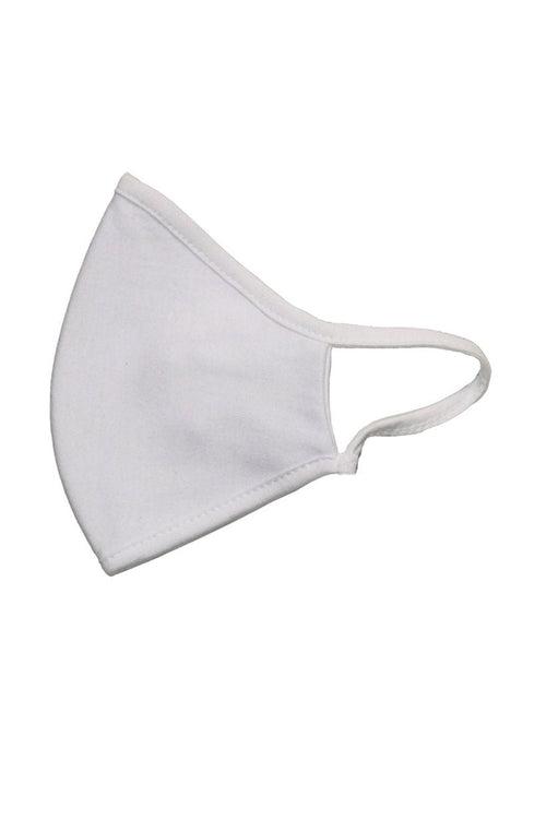 Cloth mask - White (organic cotton) - TeeShoppen - White