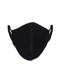 Fabric mask with 3 layers - Black (organic cotton)