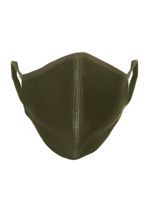 Cloth mask - Olive Green (organic cotton) - TeeShoppen - Green