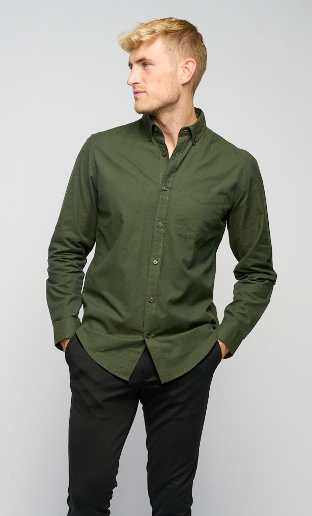 The Original Performance Oxford Shirt - Forest Night