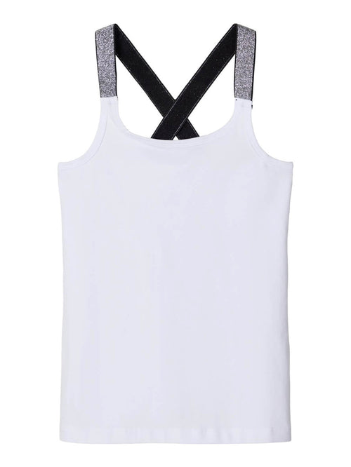 Top with glitter details - White - Name It - White