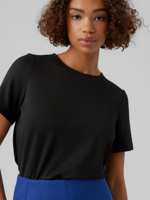Kanva Short T-shirt - Black - Vero Moda - Black