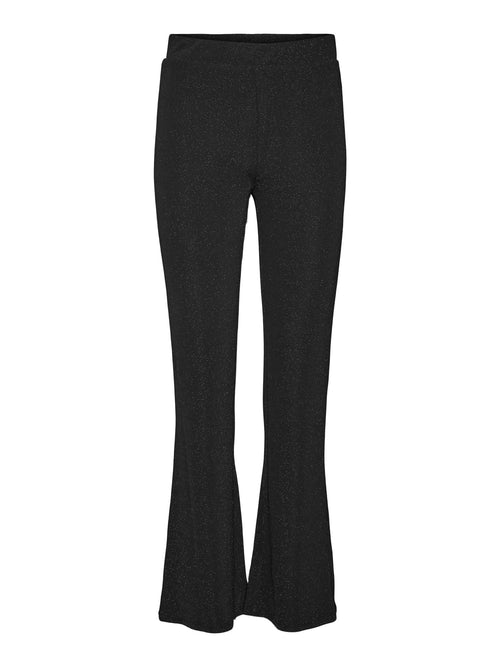Kanva Flare Pants - Silver Lurex - Vero Moda - Black