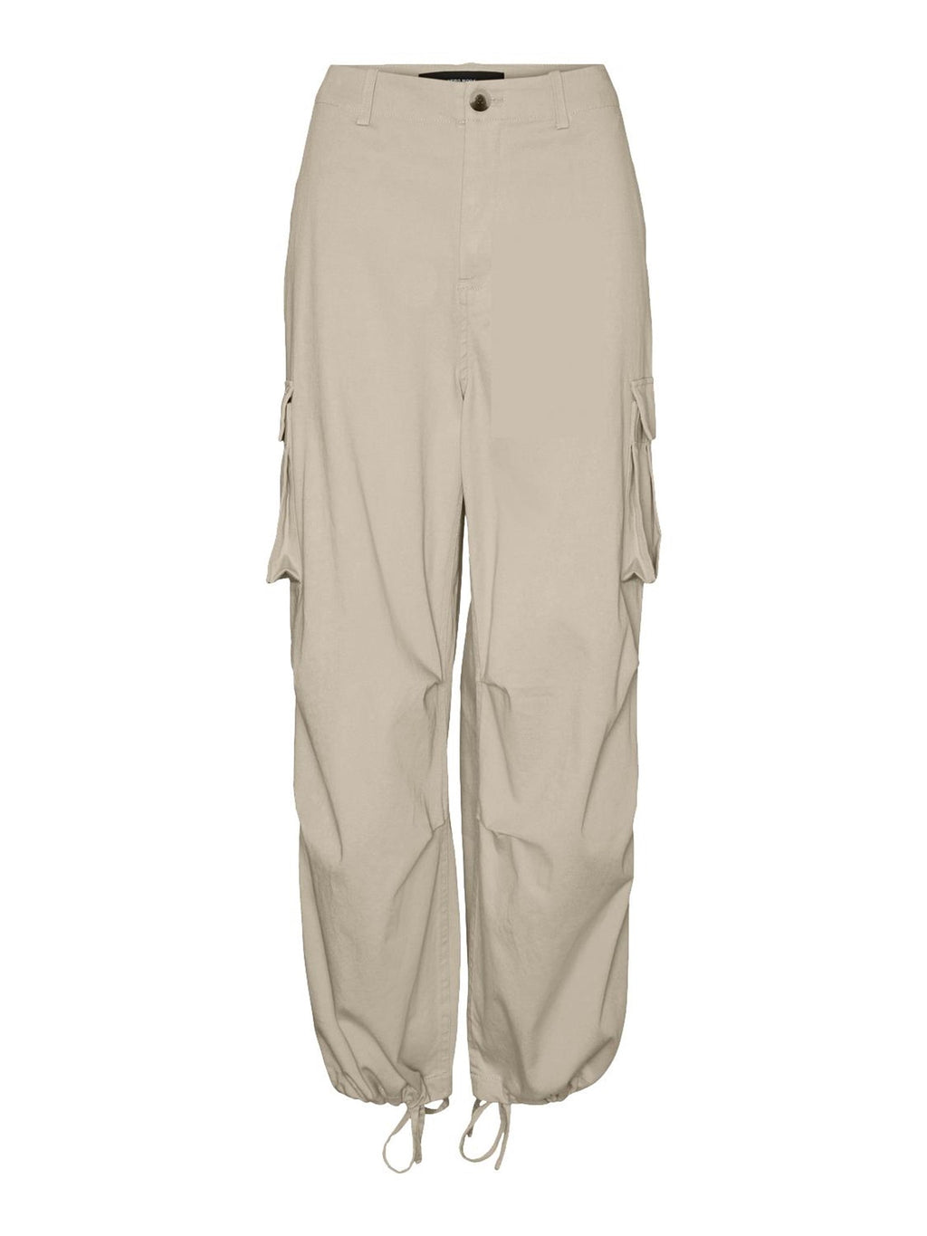 Emili Baggy Cargo Pants - Oyster Gray