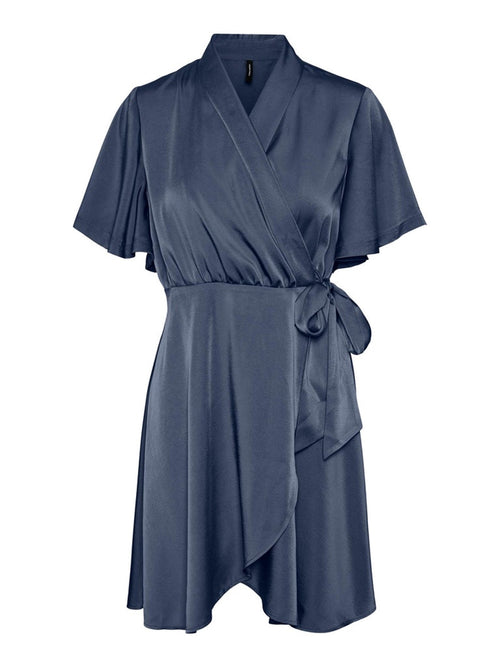 Amelia Wrap Dress - Vintage Indigo - Vero Moda - Blue
