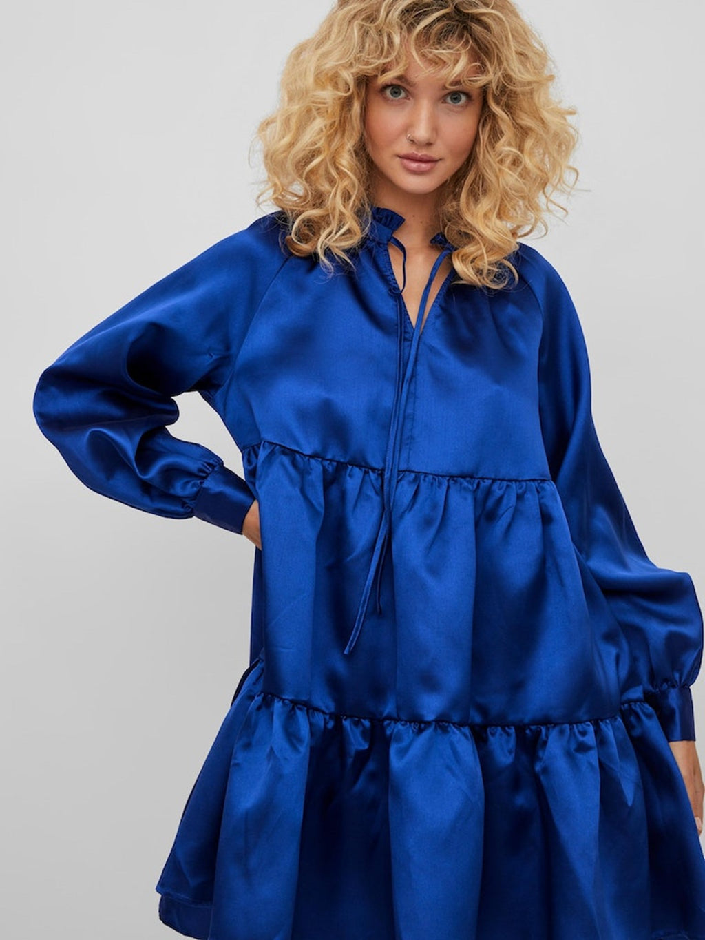 Shina Short Dress - Mazarine Blue