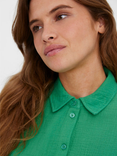 Natali 3/4 overshirt - Holly Green - Vero Moda - Green