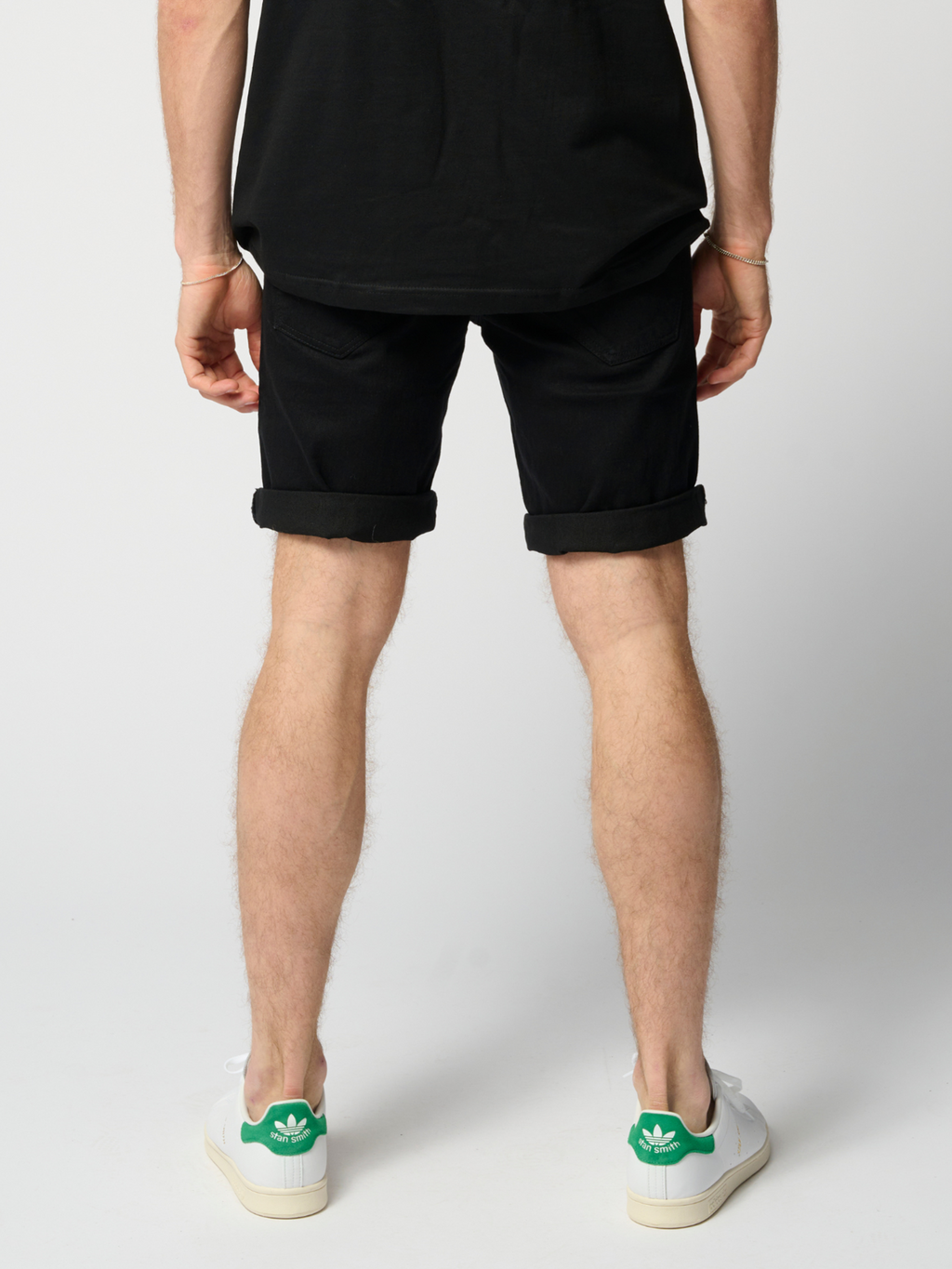 Performance Denim Shorts - Jet Black