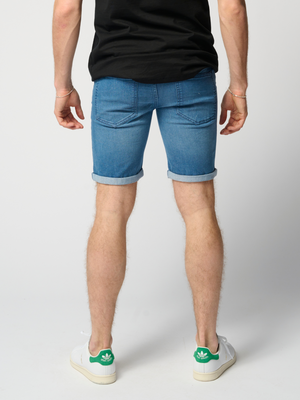 De Originale Performance Denim Shorts - Denim Blue - TeeShoppen - Blå