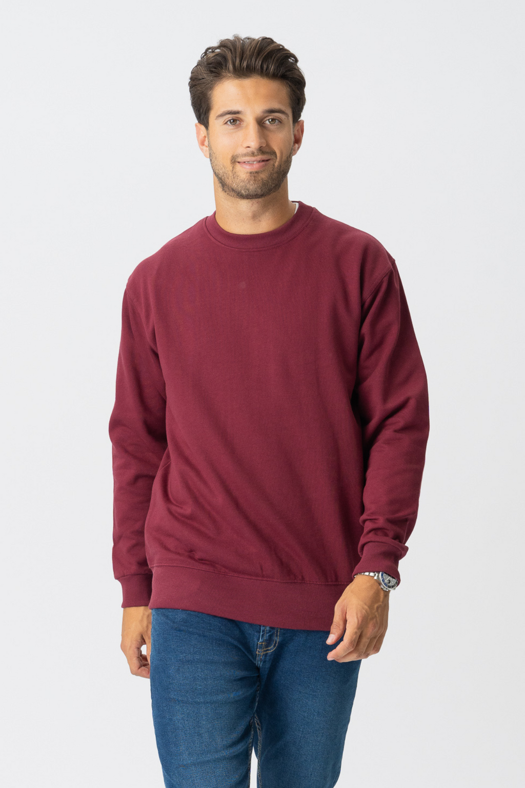 Basic Crewneck - Burgundy red