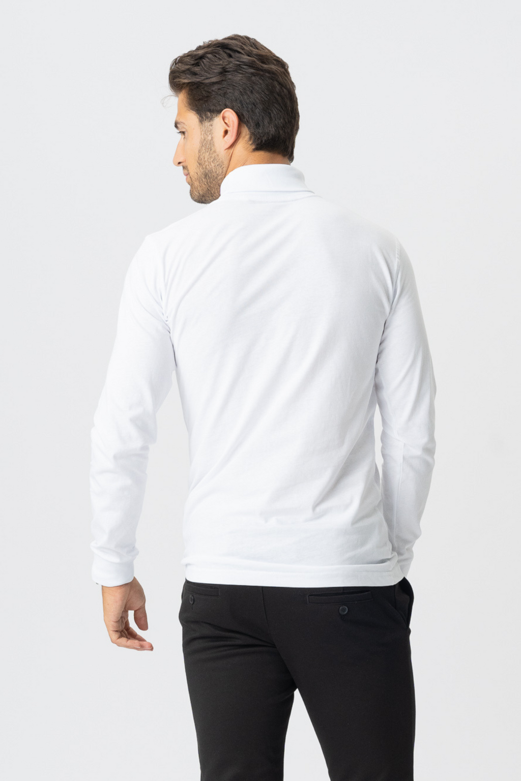 Rollneck jumper - White