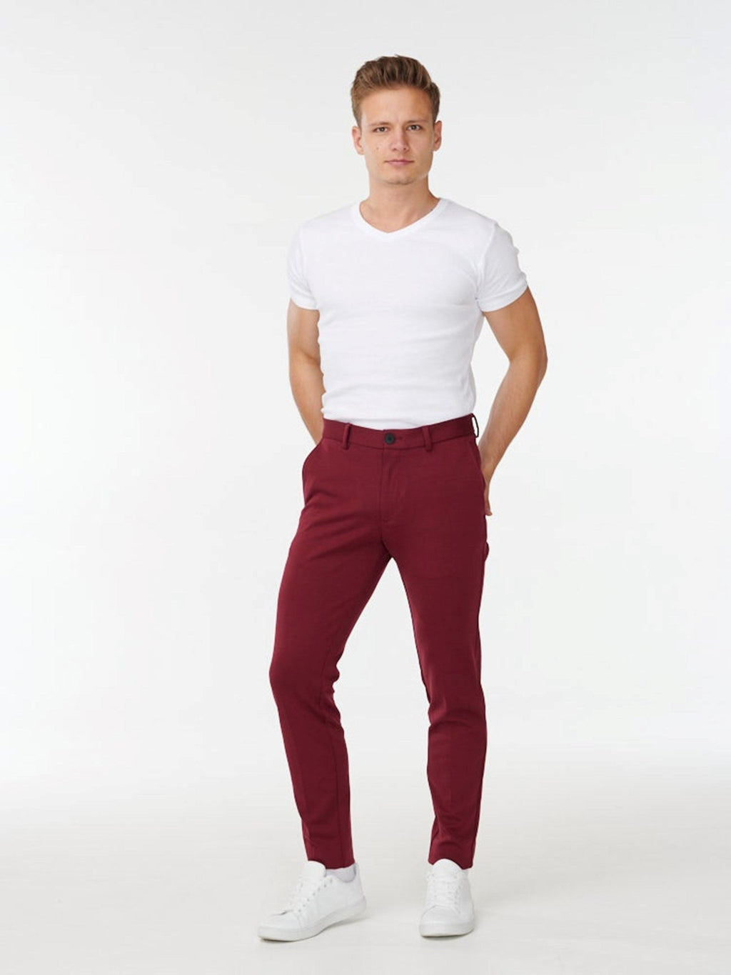 Performance Trousers - Dark Red