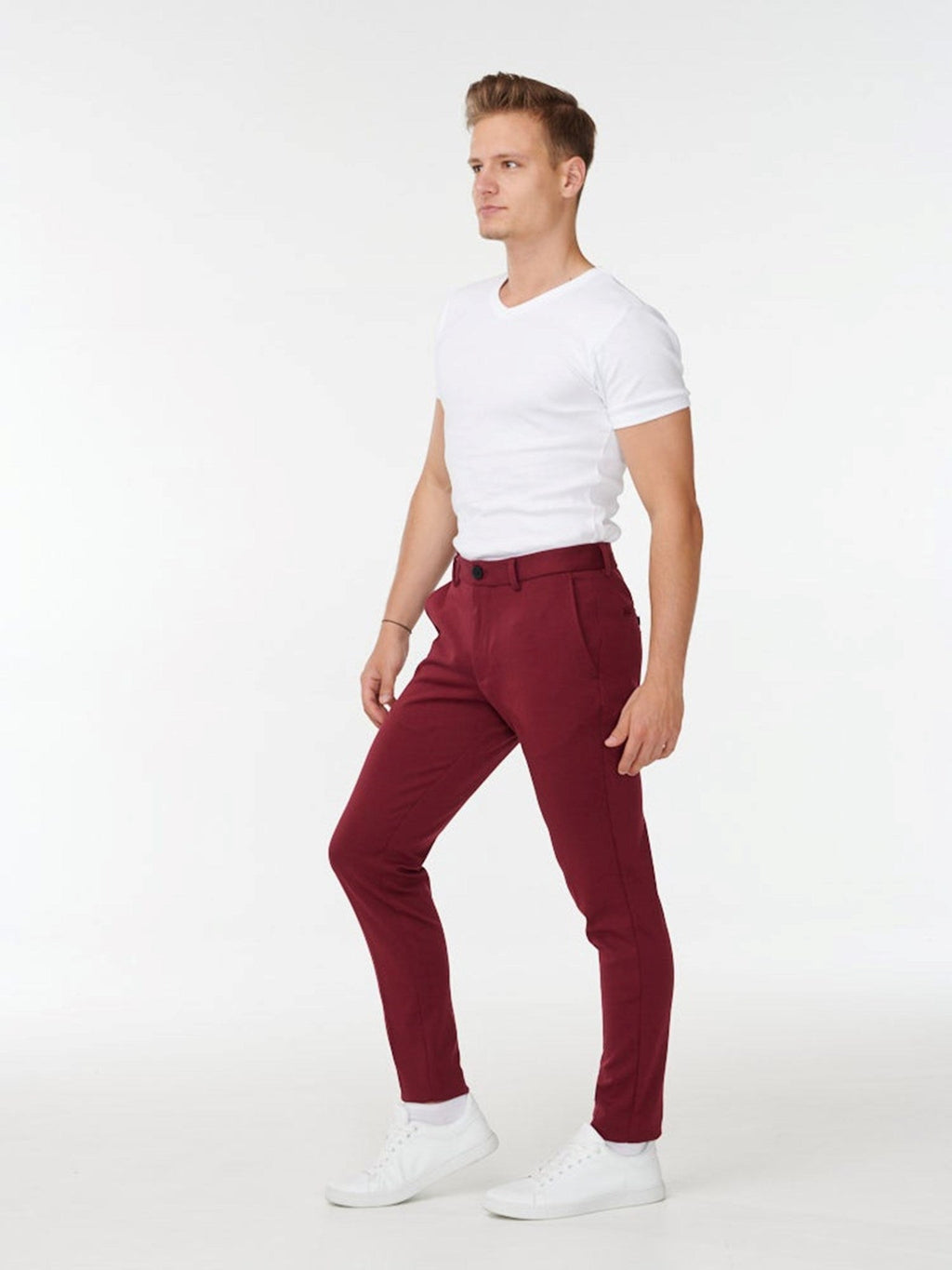 Performance Trousers - Dark Red