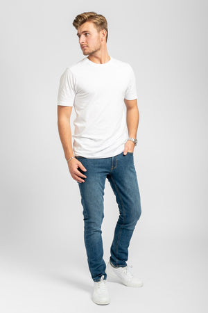 Performance Jeans (Slim) - Medium Blue Denim