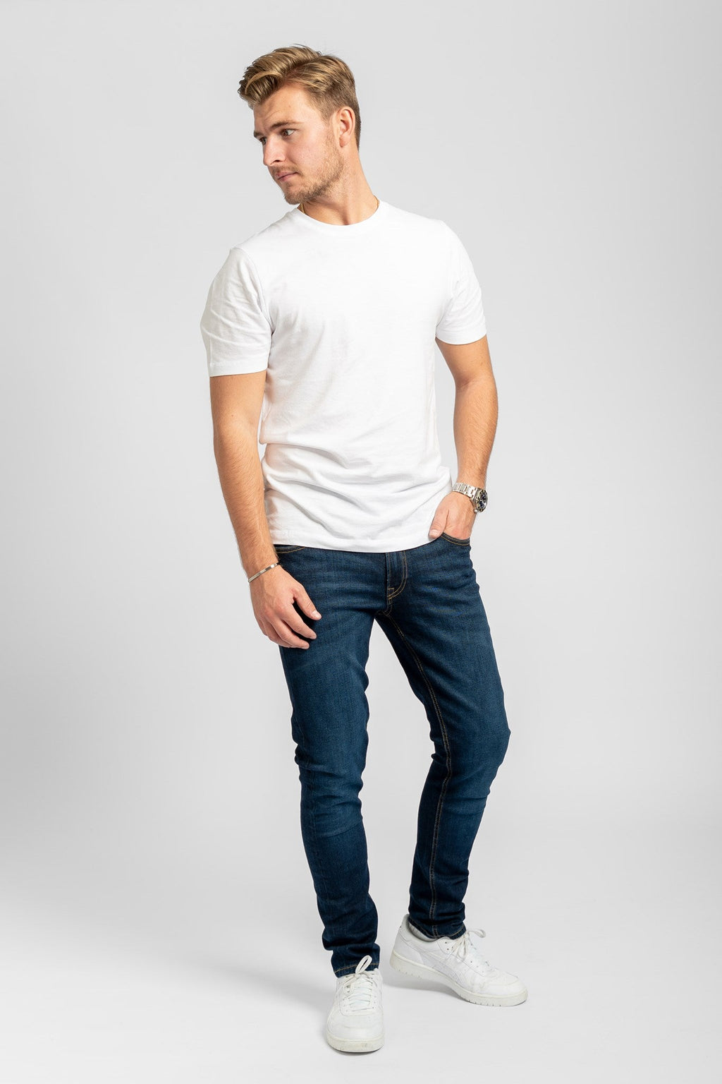 Performance Jeans (Slim) - Dark Blue Denim