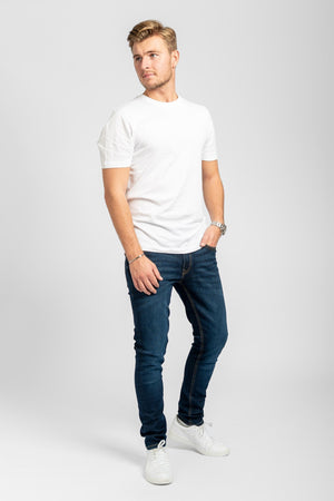 Performance Jeans (Slim) - Dark Blue Denim