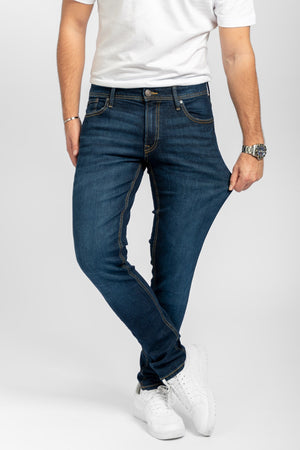 Performance Jeans (Slim) - Dark Blue Denim