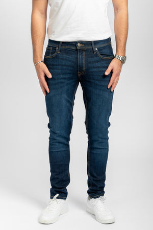 Performance Jeans (Slim) - Dark Blue Denim