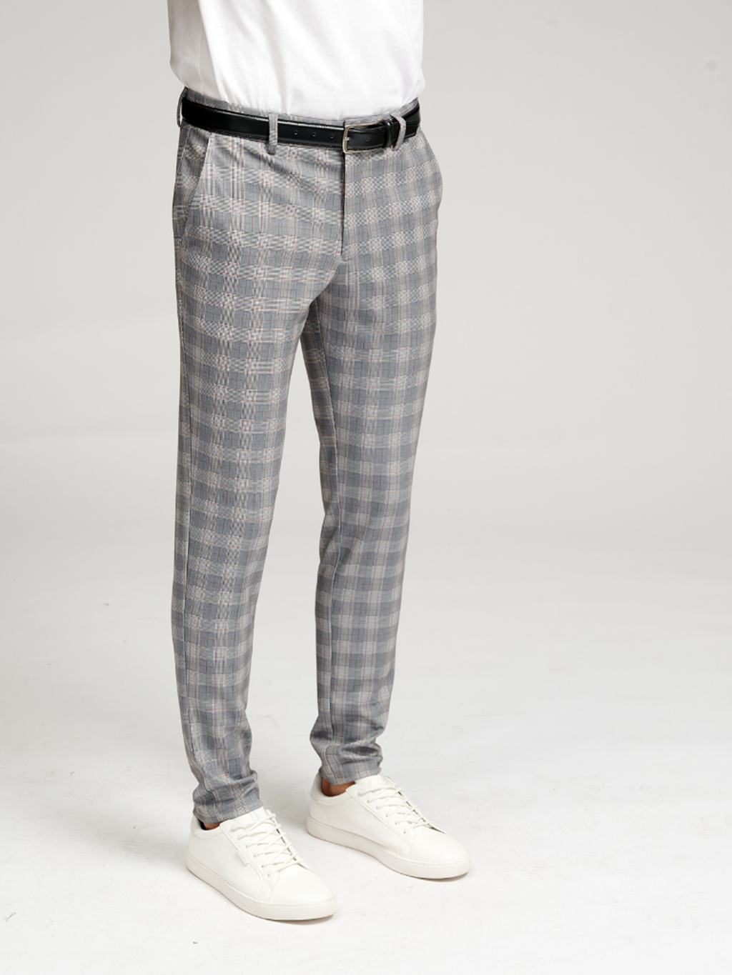 Performance Pants - Lightgrey Checkered (Limited)