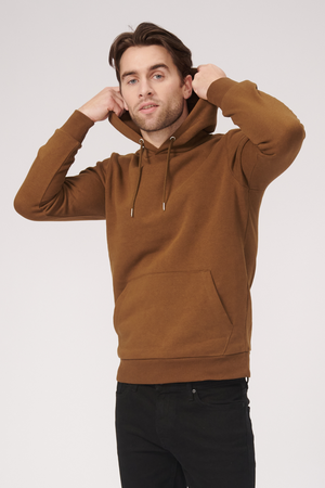 Basic Hoodie Sweat - Brun - TeeShoppen - Brun