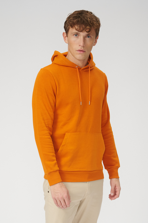 Basic Hoodie Sweat - Orange - TeeShoppen - Gul