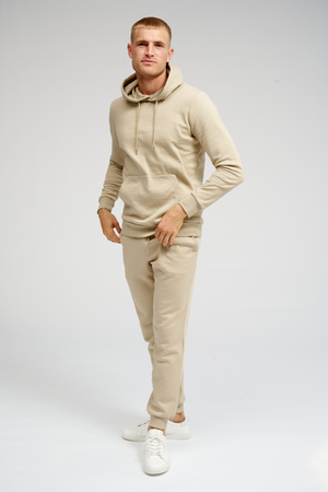 Basic Hoodie Sweat - Dark Beige